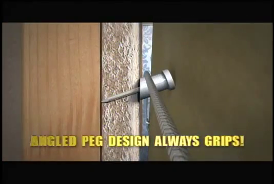 InstaHang TV commercial - The secret lies with the angled peg. InstaHang TV commercial - The secret lies with the angled peg.