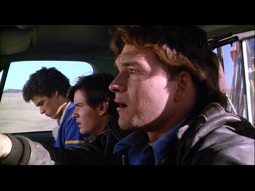 Red Dawn (1984) - The guys try to flee from town. Red Dawn (1984) - The guys try to flee from town.