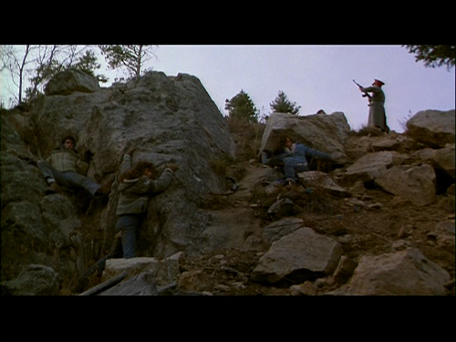 Red Dawn (1984) - The gang tries to hide as Soviets pose for pictures at the national park. Red Dawn (1984) - The gang tries to hide as Soviets pose for pictures at the national park.