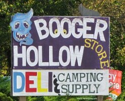 Stop by and visit the Booger Hollow Store.