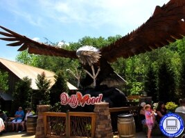 Wild Eagle coaster - eagle statue - 01