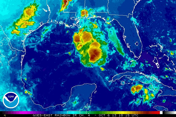 remnants of Tropical Storm Karen - IR animated loop remnants of Tropical Storm Karen - IR animated loop